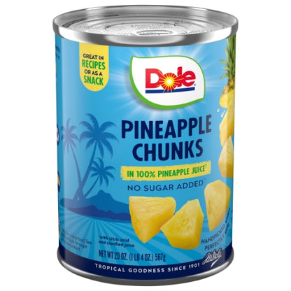 Dole Pineapple Chunks in Juice, 12 x 20 oz Case - DOT product image 3