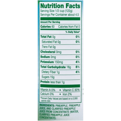 Dole Pineapple Chunks in Juice, 12 x 20 oz Case - DOT product image 8
