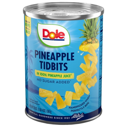 Dole Pineapple Tidbits In Juice, 12 x 20 oz Case - DOT product image 5