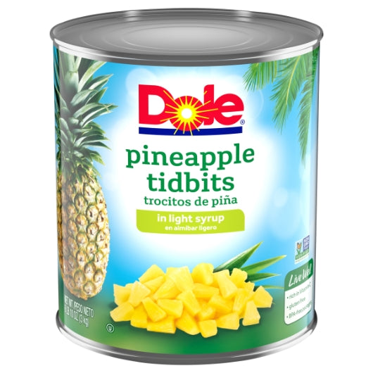 Dole Choice Pineapple Tidbits in Light Syrup, 6 x 106 oz Case - DOT product image 4
