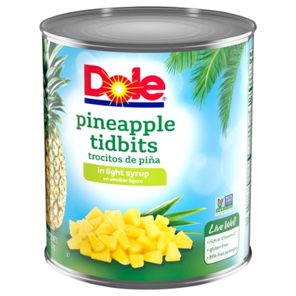 Dole Choice Pineapple Tidbits in Light Syrup, 6 x 106 oz Case - DOT product image 7