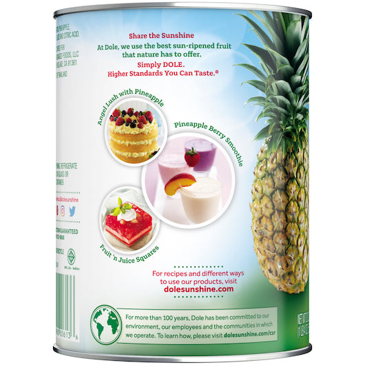 Dole Fancy Crushed Pineapple in Juice, 12 x 20 oz Case - DOT product image 7
