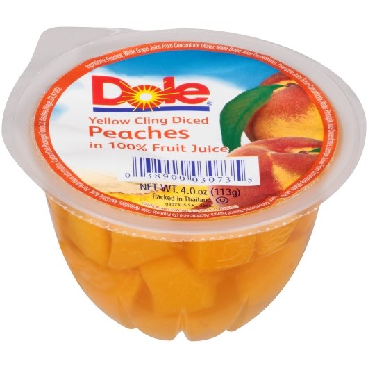 Dole Diced Peaches in 100% Juice, 36 x 4 oz Case - DOT product image 4