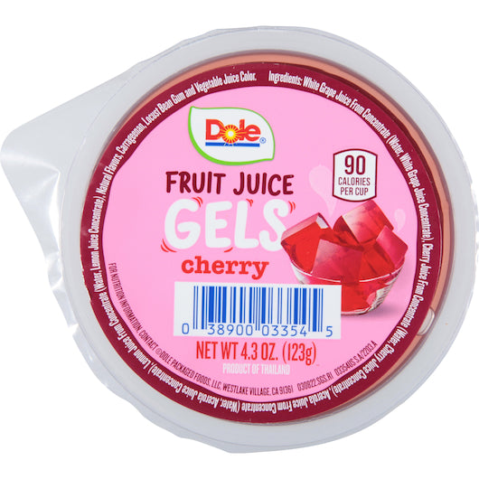 Dole Cherry Fruit Juice Gel, 36 x 4.302 oz Case - Dried Fruit & Fruit Snacks - image 2