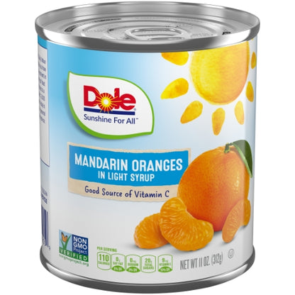 Dole Mandarin Oranges in Light Syrup, 12 x 11 oz Case - DOT product image 5
