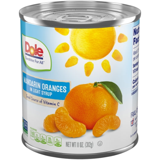 Dole Mandarin Oranges in Light Syrup, 12 x 11 oz Case - DOT product image 6