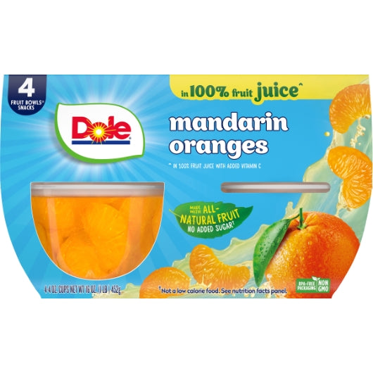 Dole Mandarin Oranges In Juice, 6 x 16 oz Case - DOT product image 5