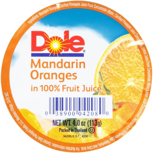 Dole Mandarin Oranges Slices in Juice, 36 x 4 oz Case - DOT product image 7