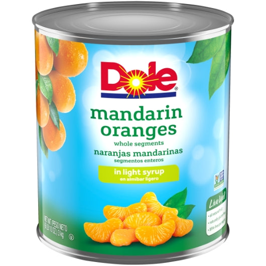 Dole Mandarin Oranges in Light Syrup, 6 x 106.187 oz Case - Dried Fruit & Fruit Snacks