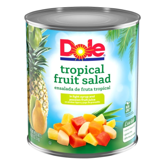 Dole Tropical Fruit Salad in Light Syrup, 6 x 102.133 oz Case - DOT product image 2