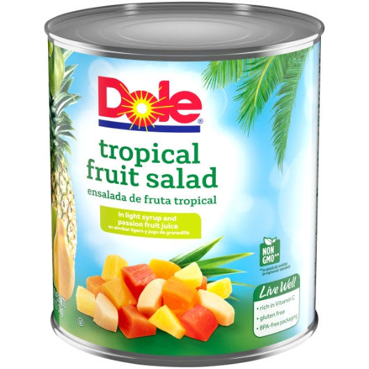 Dole Tropical Fruit Salad in Light Syrup, 6 x 102.133 oz Case - DOT product image 5