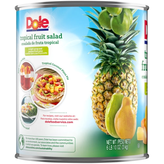 Dole Tropical Fruit Salad in Light Syrup, 6 x 102.133 oz Case - DOT product image 4