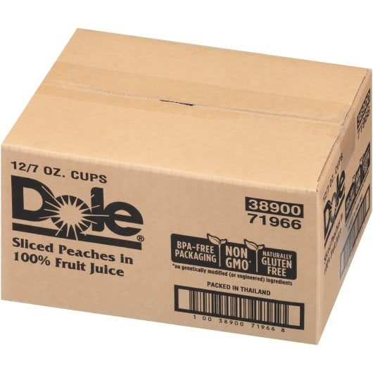 Dole Sliced Peaches in Juice, 12 x 7 oz Case - DOT product image 8