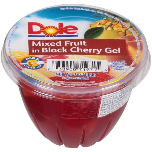 Dole Mixed Fruit In Black Cherry Gel, 12 x 7 oz Case - DOT product image 2