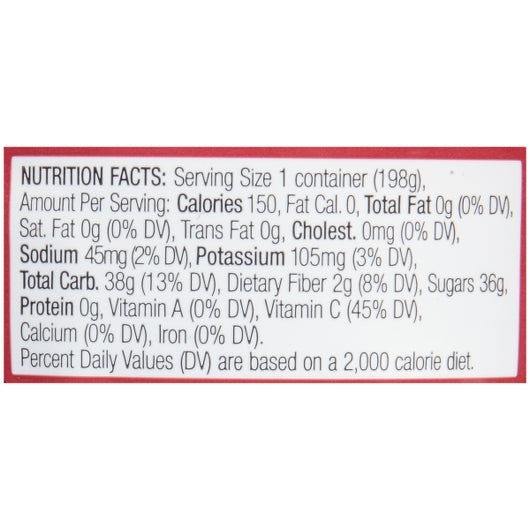 Dole Mixed Fruit In Black Cherry Gel, 12 x 7 oz Case - Dried Fruit & Fruit Snacks