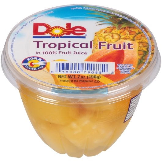 Dole Tropical Fruit in Juice, 12 x 7 oz Case - DOT product image 2