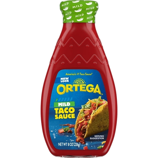 Ortega Mild Taco Sauce, 12 x 8 oz Case - Condiments & Sauces