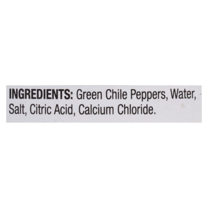 Ortega Fire Roasted Whole Green Chiles, 12 x 27 oz Case - Fruit & Sides