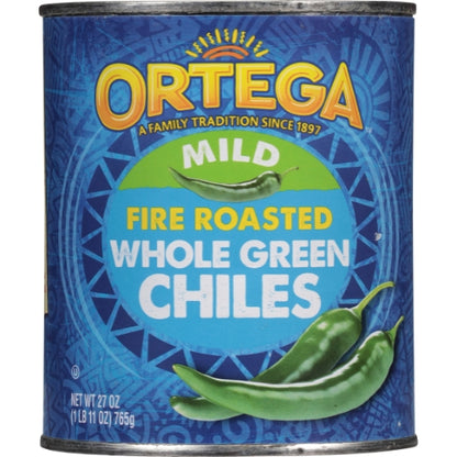 Ortega Fire Roasted Whole Green Chiles, 12 x 27 oz Case - DOT product image 6