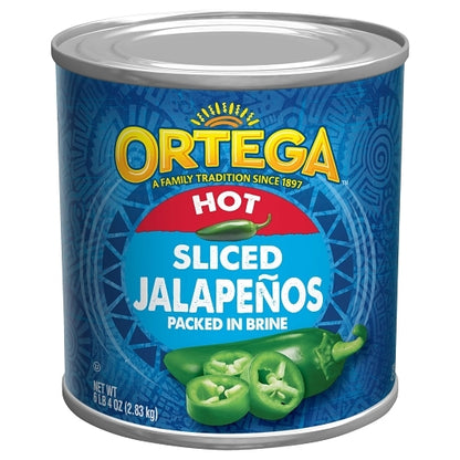 Ortega Sliced Jalapenos, 6 x 96 oz Case - Fruit & Sides