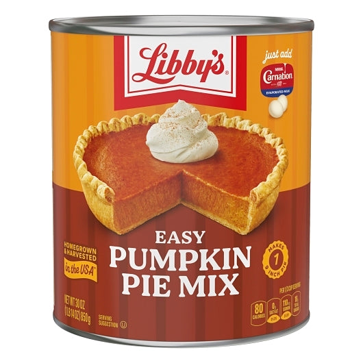 Libbys Pumpkin Pie Nestle Pumpkin Pie Mix, 12 x 1.875 lb Case - Bakery & Desserts