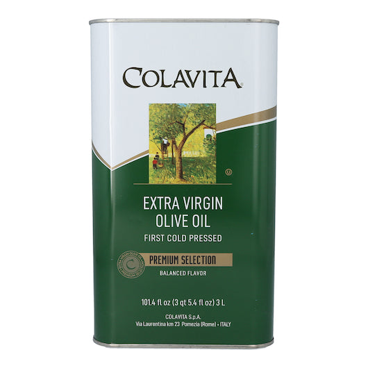 Colavita Extra Virgin Olive Oil Tin, 4 x 101.4 fl oz Case - Condiments & Sauces