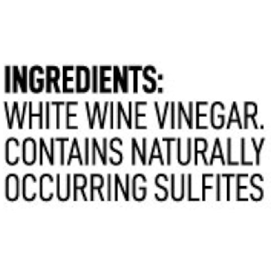 Colavita White Wine Vinegar Bulk, 2 x 169 fl oz Case - Ingredients label