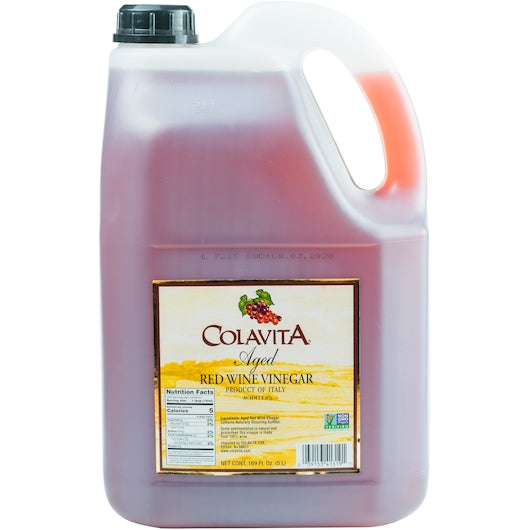 Colavita Red Wine Vinegar Bulk, 2 x 169 fl oz Case - Pantry Ingredients
