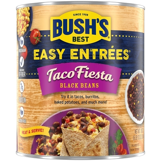 Bushs Taco Fiesta Black Bean, 6 x 108 oz Case - DOT product image 2