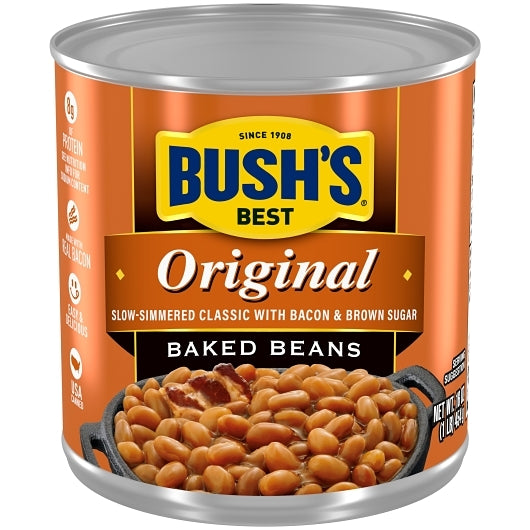 BUSH's Beans Original Baked Beans, 12 x 16 oz Case - Beans & Legumes