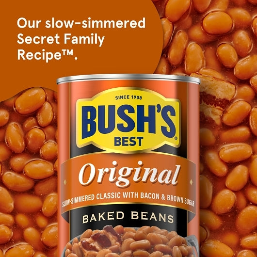 Bush's Best Original Baked Beans, 12 x 28 oz Case - Alternate product angle or state