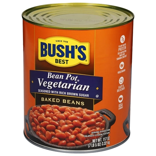 Bushs Vegetarian Baked Beans, 6 x 117 oz Case - Alternate product angle or state