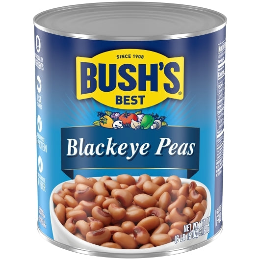 Bush's Best Dry Brine Blackeye Peas, 6 x 111 oz Case - Beans & Legumes
