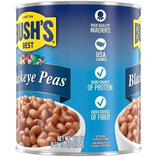 Bush's Best Dry Brine Blackeye Peas, 6 x 111 oz Case - DOT product image 5