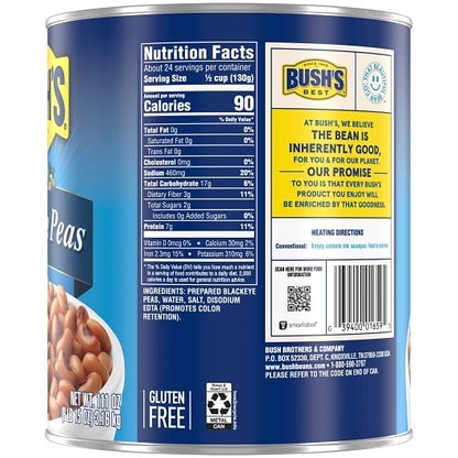 Bush's Best Dry Brine Blackeye Peas, 6 x 111 oz Case - DOT product image 7