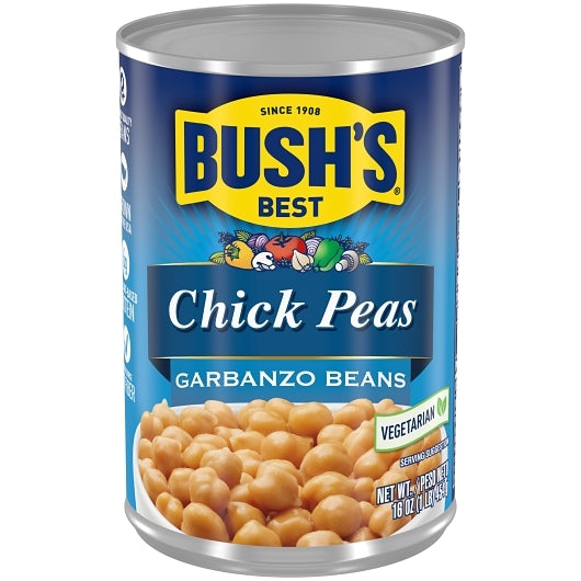Bush's Garbanzos Garbanzo Beans, 12 x 16 oz Case - Beans & Legumes