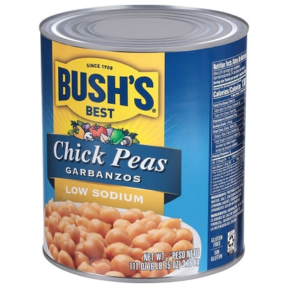 Bushs Best Low Sodium Garbanzo Beans, 6 x 111 oz Case - DOT product image 3