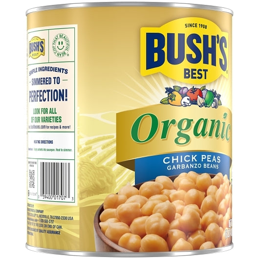 Bushs Best Organic 100% Garbanzo Beans, 6 x 110 oz Case - DOT product image 8