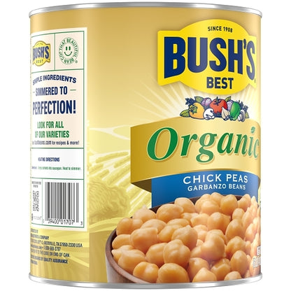 Bushs Best Organic 100% Garbanzo Beans, 6 x 110 oz Case - DOT product image 8