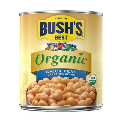 Bushs Best Organic 100% Garbanzo Beans, 6 x 110 oz Case - GS1 mobile-ready hero image