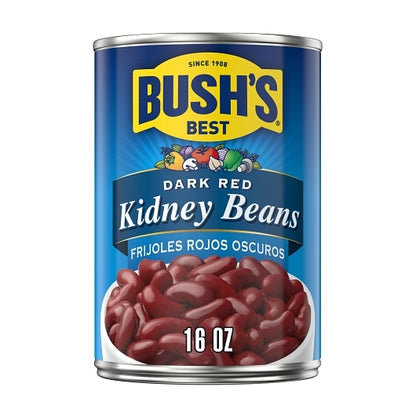 Bush's Best Dark Red Kidney Beans, 12 x 16 oz Case - Beans & Legumes