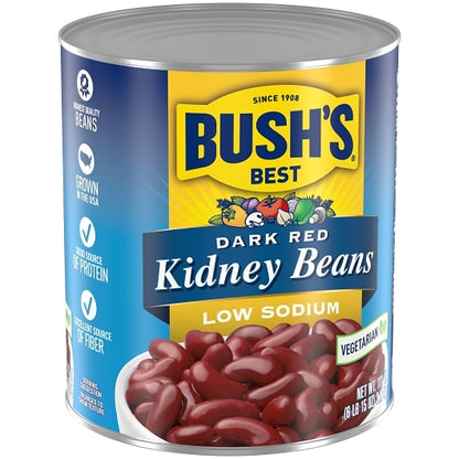 Bushs Best Low Sodium Dark Kidney Beans, 6 x 111 oz Case - DOT product image 4