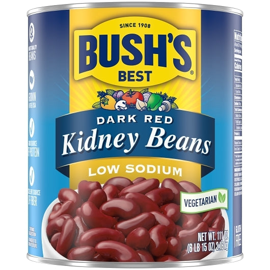 Bushs Best Low Sodium Dark Kidney Beans, 6 x 111 oz Case - DOT product image 2