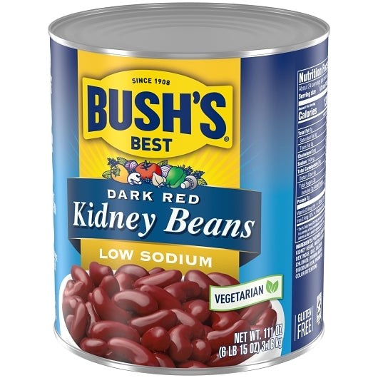 Bushs Best Low Sodium Dark Kidney Beans, 6 x 111 oz Case - DOT product image 6