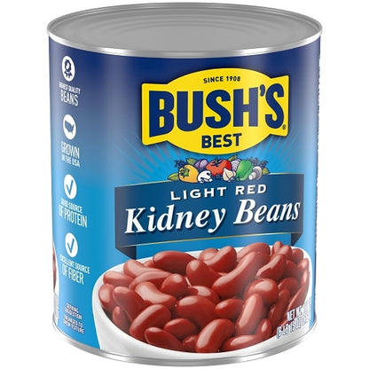 Bush's Best Light Red Kidney Beans, 6 x 111 oz Case - Alternate product angle or state