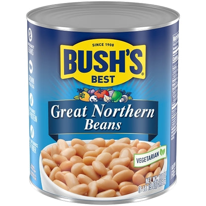Bush's Best Great Northern Beans, 6 x 111 oz Case - Beans & Legumes