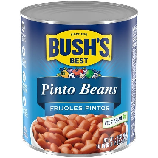 Bush's Best Fancy Pinto Beans, 6 x 111 oz Case - Beans & Legumes