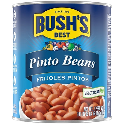 Bush's Best Fancy Pinto Beans, 6 x 111 oz Case - DOT product image 2