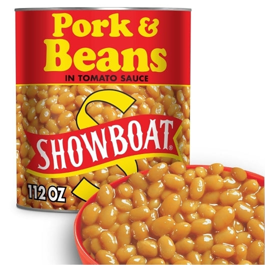 Showboat Pork & Beans Can, 6 x 112 oz Case - DOT product image 5