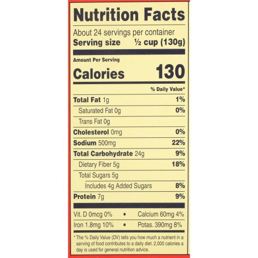 Showboat Pork & Beans Can, 6 x 112 oz Case - DOT product image 3
